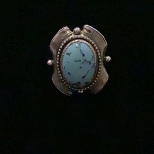 Vintage Whiting & Davis Blue ring